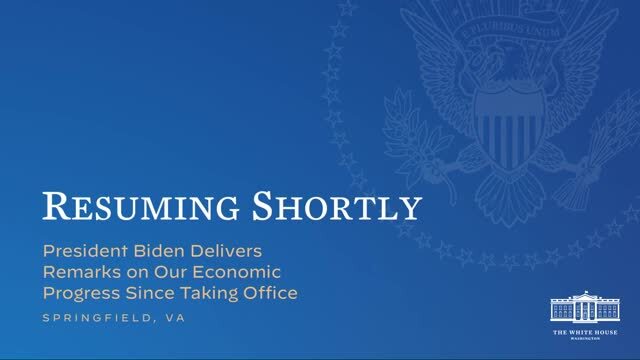 President Joe Biden Delivers Remarks On His Economic Agenda In Springfield, VA WH Feed 1/26/23